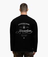 Jorcustom Handscript Longsleeve T-Shirt Heren Zwart - Maat S - Kleur: WitZwart | Soccerfanshop - thumbnail