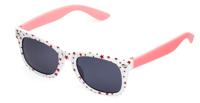 Spectrum zonnebril meisje roze/wit met rode ster - thumbnail
