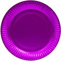 Bordjes metallic pink 8 stuks - thumbnail