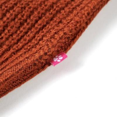 VidaXL Kinderspencer gebreid 140 cognackleurig