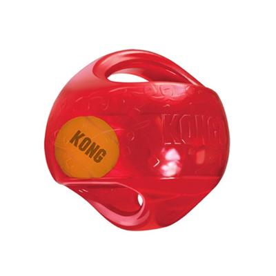 Kong jumbler ball - assorti kleur - m/l - honden speelgoed - ø14 cm Kong jumbler ball - assorti kleur - m/l - honden speelgoed - ø14 cm