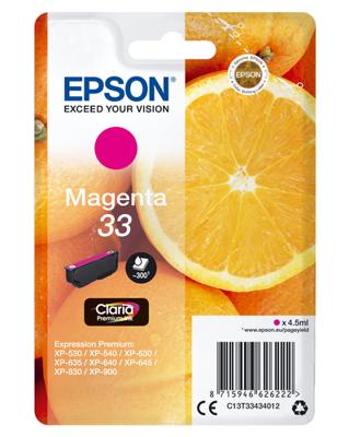 Epson Inktcartridge 33 Origineel Magenta C13T33434012