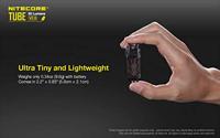 NiteCore Tube 2.0, schwarz Zaklamp werkt op een accu 55 lm 10 g - thumbnail
