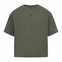 T-Shirt met Korte Mouwen voor kinderen Converse Chuck Patch Boxy Olijf - Maat: 13-15 Jaar - thumbnail