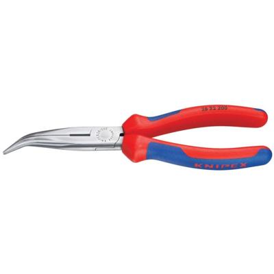 Knipex Platspitse Tang met Zijsnijder (Telefoontang) | 200 mm Lengte | Meer-Componentengrepen | Zwart Geatramenteerd - 26 22 200 SB Knipex Platspitse Tang met Zijsnijder (Telefoontang) | 200 mm Lengte | Meer-Componentengrepen | Zwart Geatramenteerd - 26 22 200 SB