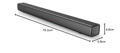 Soundbar Panasonic SC-HTB100EG-K 45 W Zwart Bluetooth luidspreker