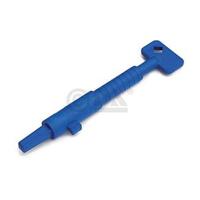 DX nieuwbouwsleutel - blauw - kunststof - thumbnail