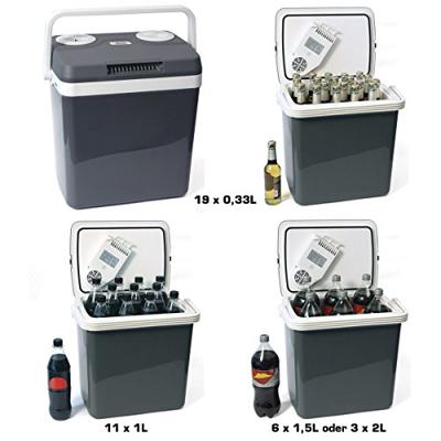 Dino KRAFTPAKET AC/DC Koelbox en verwarmingsbox Energielabel: E (A - G) Thermo-elektrisch 12 V, 230 V Grijs 25 l Tot 18 °C onder de omgevingstemperatuur Dino KRAFTPAKET AC/DC Koelbox en verwarmingsbox Energielabel: E (A - G) Thermo-elektrisch 12 V, 230 V Grijs 25 l Tot 18 °C onder de omgevingstemperatuur