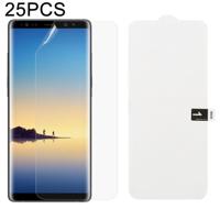 25 stuks zachte hydrogel film volledige dekking front beschermer met alcohol katoen + kraskaart voor Galaxy Note 8 - thumbnail