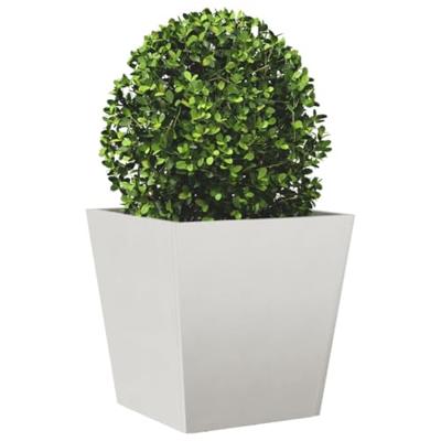 Plantenbakken 2 st 40x40x40 cm roestvrij staal