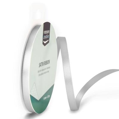 Vaessen Creative • satijn lint 6mmx10m licht zilver