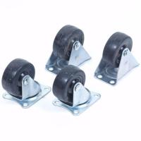 MM Bok+zwenkwiel 50 , zwart - thumbnail