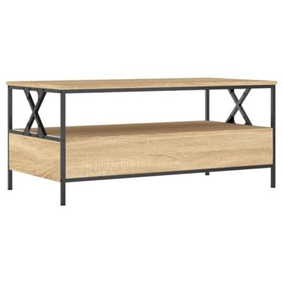 Salontafel 100x51x45 cm bewerkt hout sonoma eikenkleurig