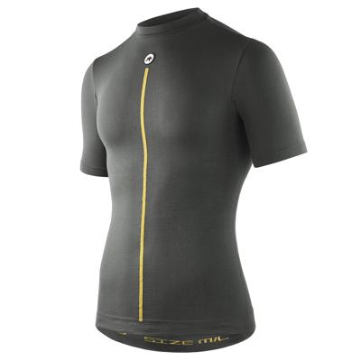 Assos Skin Layer Spring/Fall SS ondershirt anthracite grey heren 0 Assos Skin Layer Spring/Fall SS ondershirt anthracite grey heren 0