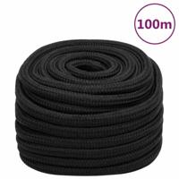 Boottouw 20 mm 100 m polypropeen zwart - thumbnail