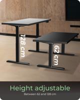 ICY BOX Zit-sta-bureauframe Elektrisch in hoogte verstelbaar Hoogte: 620 tot 1280 mm (b x d) 1700 mm x 300 mm IB-EW205B-T 60866 - thumbnail
