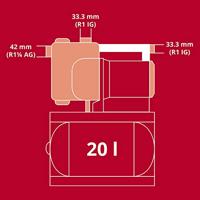 Einhell GE-WW 1145 ECO - Hydrofoorpomp | 1100W | 4500 L/h - 4173540 4173540 - thumbnail