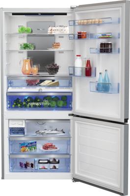 Beko RCNE720E3VZXPN koel-vriescombinatie Vrijstaand Roestvrijstaal A++