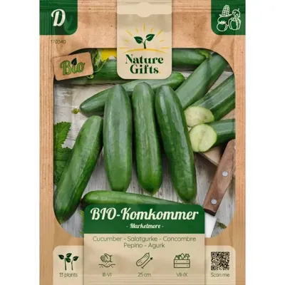 Bio komkommer marketmore 13st