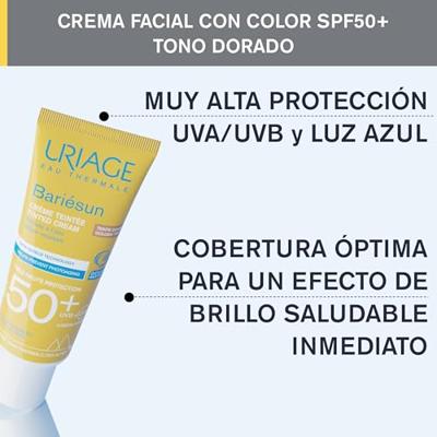 Uriage Bariésun Getinte Zonnecrème Goud SPF50+ 50ml - thumbnail