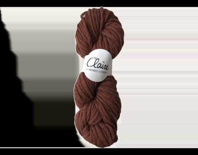 byClaire chunky cotton 013 brown - Haakgaren / Breigaren