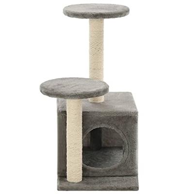 VidaXL Kattenkrabpaal met sisal krabpalen 60 cm grijs