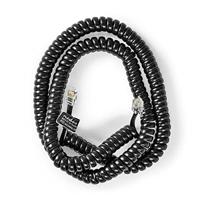 Nedis TCGP90100BK50 telefoonkabel 5 m Zwart - thumbnail