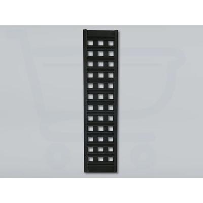 Designradiator Sanicare Square 1800 180x40 cm Mat Zwart Sanicare