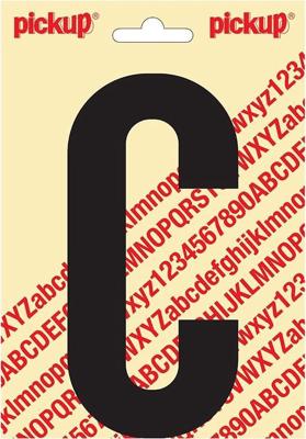 Plakletter Nobel Sticker letter C zwart Pickup - Pickup