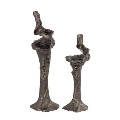 PTMD Mataly Brass casted alu candle holder S