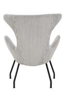 Artistiq Fauteuil 'Ariel' Rib, kleur grijs - thumbnail