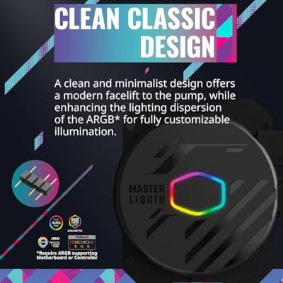 CoolerMaster MasterLiquid 240L Core ARGB CoolerMaster MasterLiquid 240L Core ARGB