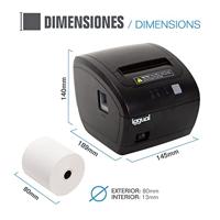 Thermische Printer iggual TP7001 Zwart - thumbnail