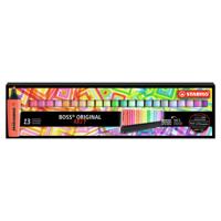 STABILO BOSS ORIGINAL, markeerstift, 23 stuks ARTY deskset, set met 9 neonkleuren + 14 pastelkleuren - thumbnail