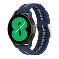 Dot Pattern bandje - Donkerblauw - Samsung Galaxy Watch 4 - 40mm & 44mm - thumbnail
