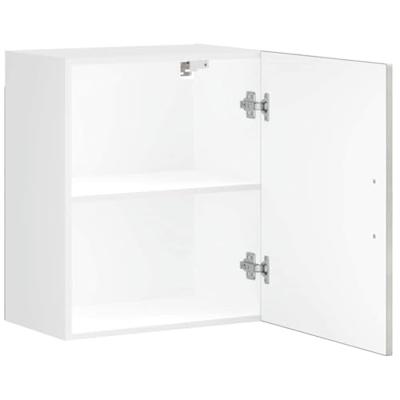 Keukenwandkast Porto bewerkt hout betongrijs