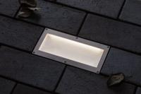 Paulmann Brick 94337 Vloerinbouwlamp LED vast ingebouwd LED 5 W Aluminium, Grijs - thumbnail