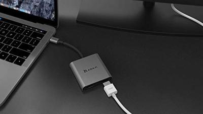 ADAM elements CASA Hub H2 Grey USB-C 3.1 HDMI x2 grijs