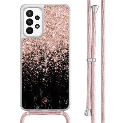 Samsung Galaxy A23 hoesje met koord - Marmer twist Samsung Galaxy A23 hoesje met koord - Marmer twist