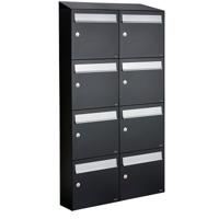 Allux Flow Set 2-Breed, 4-Hoog Met Dak Zwart - 40040070_2x4d - thumbnail