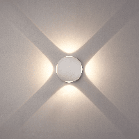 Austin LED Wandlamp 4-lichts - 4W 460lm - IP54 Waterdicht - 3000K Warm Wit - Binnen en buiten - Rondom licht - Wit - thumbnail