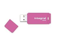 Integral Neon USB 2.0 stick, 16 GB, roze - thumbnail