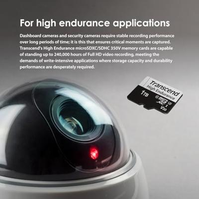 Transcend USD350V microSDXC-kaart 256 GB Class 10, UHS-I