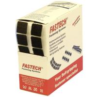 FASTECH® B20-SQ999905 Klittenband vierkanten Om vast te plakken Hotmelt Haak- en lusdeel (l x b) 20 mm x 20 mm Zwart 460 onderdelen - thumbnail