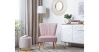 Beliani - VAASA - Fauteuil - Roze - Polyester - thumbnail