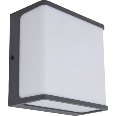 Buitenlamp vierkant donker grijs 'Doblo' kubus led lamp 19w 4000k 15 cm Buitenlamp vierkant donker grijs 'Doblo' kubus led lamp 19w 4000k 15 cm