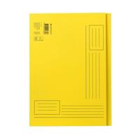 Vouwmap Quantore A4 ongelijke zijde 250gr geel - thumbnail