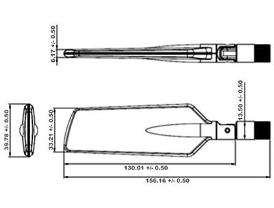 Maveri12430 Omni-directionele SMA 4dBi antenne – antenne (4 dBi, 0.698 – 0.791/0.824 – 0.960/1.710 – 2.170/2.400 – 2.500/5.150 – 5.875, 50 Ohm, Omni-directionele antenne, SMA, 2.5:1 – 5.0:1)