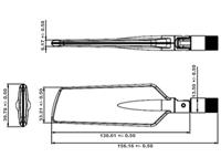 Maveri12430 Omni-directionele SMA 4dBi antenne – antenne (4 dBi, 0.698 – 0.791/0.824 – 0.960/1.710 – 2.170/2.400 – 2.500/5.150 – 5.875, 50 Ohm, Omni-directionele antenne, SMA, 2.5:1 – 5.0:1) - thumbnail