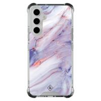 Samsung Galaxy A54 shockproof hoesje - Marmer paars - thumbnail